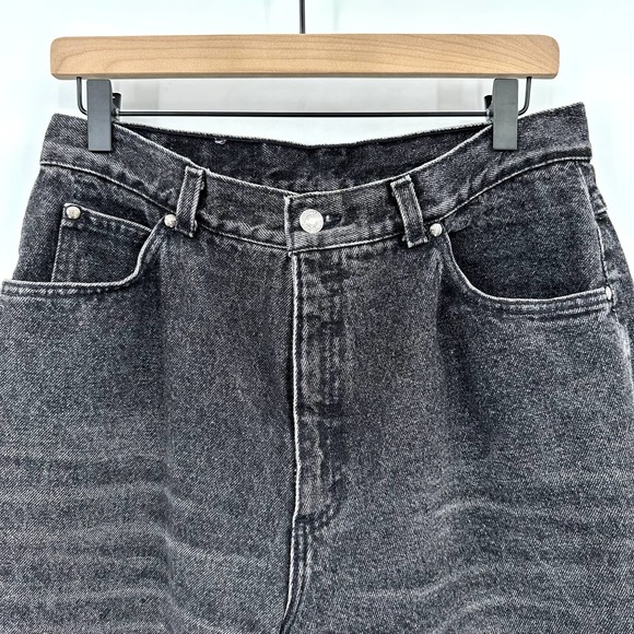 Levi's Vintage 80's 900 Series Tapered Jeans Acid Wash Black Rare Size 10 READ - Picture 3 of 9